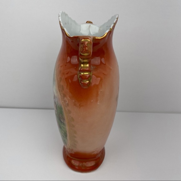 Antique Victoria Austria Porcelain Vase - Painted - Picture 12 of 13